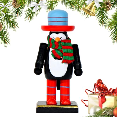 Ancsttu Weihnachtsfiguren | Niedliche Nussknacker Figuren Desktop Deko | Deko Skulptur für Tisch Schreibtisch Vitrine Wohnzimmer Hochzeit Kinder Erwachsene Festtag von Ancsttu