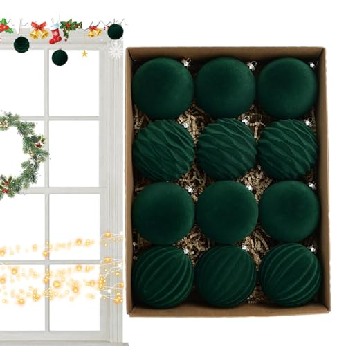 Ancsttu Weihnachtsschmuck,12 Stück Christbaumkugeln | 7.9 cm flauschig beschichtete Deko Kugeln für Wand Home Event Winter Party Festival Hochzeit Festdekoration Ancsttu Weihnachtsschmuck,12 Stück Christbaumkugeln | 7.9 cm flauschig beschichtete Deko Kugeln für Wand Home Event Winter Party Festival Hochzeit Festdekoration von Ancsttu