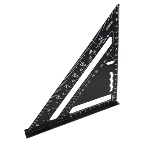 Ancsttu Zeichendreieck,Metrisches Maßlineal - Metall Winkelmesser Zum Präzisen Messen In Architektur Und Holzarbeiten Ancsttu Zeichendreieck,Metrisches Maßlineal - Metall Winkelmesser Zum Präzisen Messen In Architektur Und Holzarbeiten von Ancsttu