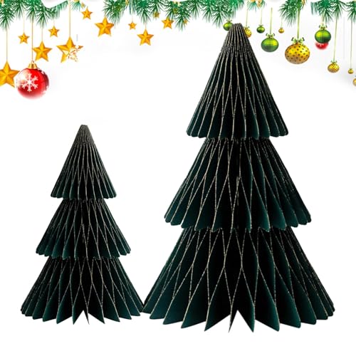 Papier Weihnachtsbaum, 2 Stück Mehrschichtige Papier Faltbarer Weihnachtsbaum Papier Weihnachtsbaum Deko Für Die Weihnachtliche Heimdekoration Papier Weihnachtsbaum, 2 Stück Mehrschichtige Papier Faltbarer Weihnachtsbaum Papier Weihnachtsbaum Deko Für Die Weihnachtliche Heimdekoration von Ancsttu