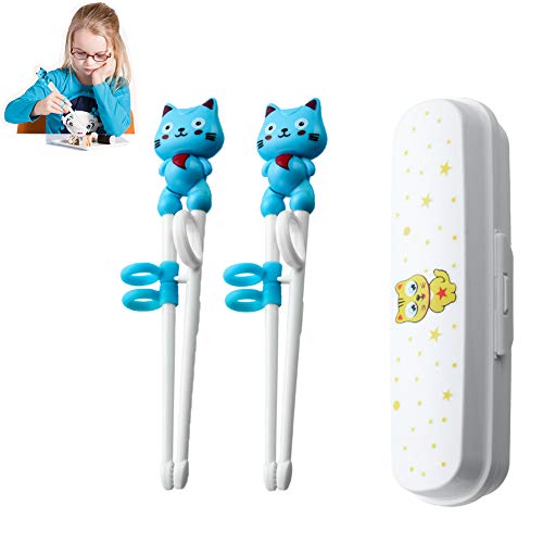 2 Kinderpaare, Die Essstäbchen Trainieren, Chinesische Anfänger-Essstäbchen, Mit Einem Assistenten, Der Lernt, Wie Man Cartoon-Tiere Greift, Um Essstäbchen Zu Üben,Blau 2 Kinderpaare, Die Essstäbchen Trainieren, Chinesische Anfänger-Essstäbchen, Mit Einem Assistenten, Der Lernt, Wie Man Cartoon-Tiere Greift, Um Essstäbchen Zu Üben,Blau von Ancuioyz