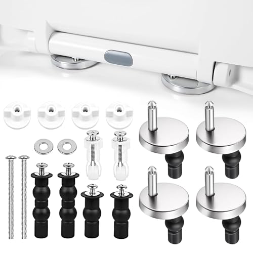 WC Sitz Befestigungs Set, Toilettensitz Behoben Schraube Universal Toilettensitzbolzen, Zubehör für Toilettensitzschrauben, Ersatzteile für Toilettensitze Geeignet für die Meisten Toiletten von Ancuioyz