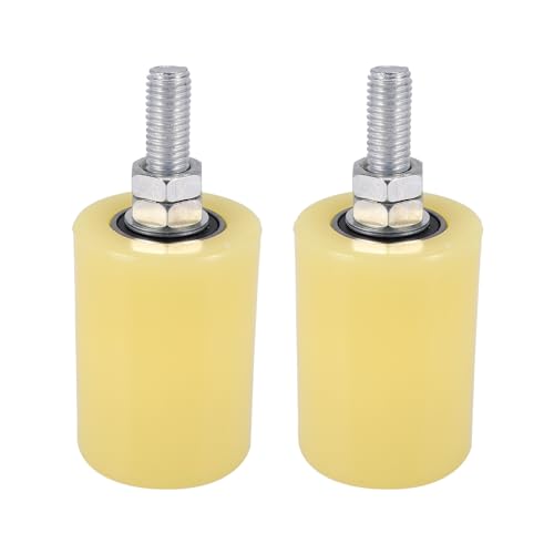Ancyen 2 StüCke 50X70 Mm PP Stahl Flach Rollen Lager FüHrungs Rad 6201 Schraube für Elektrische TüR Schiebetor von Ancyen