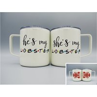 Er Ist Mein Hummer/Sie Tassen-Set Du Bist Tassenset Freunde Fan Geschenk Hochzeitsgeschenk Verlobung von AndKateCo