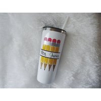 Lehrerbecher/Lehrer Weihnachtsgeschenk Reise Becher Geschenk Kaffeebecher Personalisierte Lehrergeschenk Lehrertasse von AndKateCo