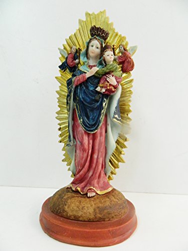 Anda Statue, Jungfrau und Kind, Maria, katholische Kirche, christliche Religion, 22,5 cm, Dekoration von Anda