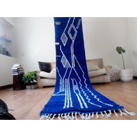 Handgewebter Beni Ouarain Teppich - Berber 11.6x2.5 Ft/356/77 cm Approx von AndaluciaCrafts