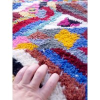 Handgewebter Beni Ouarain Teppich - Berber 9.8/2.7 Ft/300x83cm Approx von AndaluciaCrafts