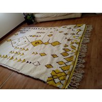 Handgewebter Beni Ouarain Teppich Style Berber - Farbiges Design Mehrfarbiges Muster 9.8x6.5 Feet | 300x200 cm Approx von AndaluciaCrafts