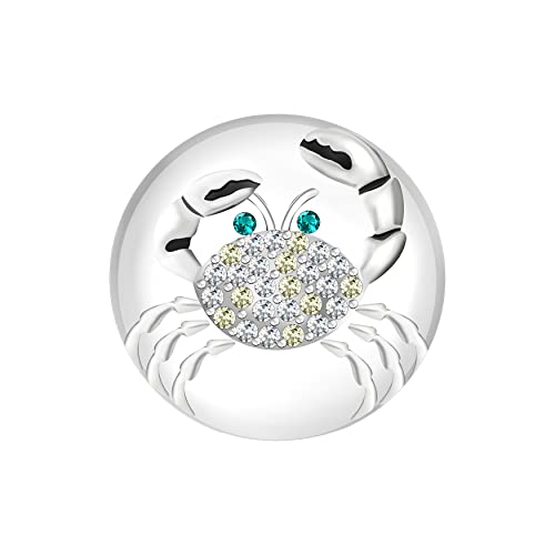Andante CHUNK Click-Button Druckknopf für Chunk-Armbänder, Chunk-Ringe und andere Chunk-Accessoires - Krabbe von ANDANTE