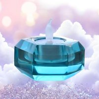 Azurblaues Elysium Led-Teelichthalter Fire Flame Andara Mit Verbindung Zu Meister Maha Cohan Hochenergetisch Schutzenergie Transformation von AndaraCrystalShop