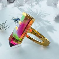 Rainbow Andara-Ring Mit Verbindung Zu Den Erzengel Energien Regenbogenheilstrahlen Hochenergetisch Heilschwingung 5 Handgefertigt Rainbow Andara-Ring Mit Verbindung Zu Den Erzengel Energien Regenbogenheilstrahlen Hochenergetisch Heilschwingung 5 Handgefertigt von AndaraCrystalShop
