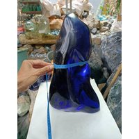 16.9Kg | 871 Deep Blue Seas Semi Natural Relief, Maße | 47x60cm Andara Crystal Monatomic Voll Polierte Oberfläche von Andaraspirit