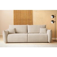 INOSIGN 3-Sitzer "MAVAS Schlafsofa mit Bettkasten", ca.240/108cm (Liegefläche 212/145 cm), Cord, Chenille, Struktur von Inosign