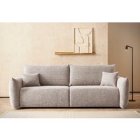 INOSIGN 3-Sitzer "MAVAS Schlafsofa mit Bettkasten", ca.240/108cm (Liegefläche 212/145 cm), Cord, Chenille, Struktur von Inosign