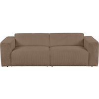 andas 3-Sitzer "Noord mit Kedernaht, Breite 232 cm" Cord, Struktur, Webstoff, mit Wellenunterfederung, Massivholzrahmen von Andas