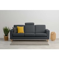 andas 3-Sitzer "Tvinno" im skandinavischen Stil, mit Massivholzfüßen, Breite 217 cm von Andas