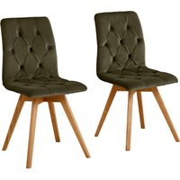 andas 4-Fußstuhl "Rania", (Set), 2 St., Samtoptik, Im 2er/4er/6er-Set von Andas