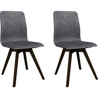 andas Esszimmerstuhl "Rania", (Set), 2 St., Samtvelours, Massivholzgestell, mit Keder von Andas