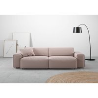 andas Big-Sofa "Glimminge auch in Breitcord, Feincord + Easy care-Bezug,", besondere Kedernähte Zierkissen von Andas