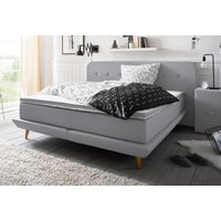 andas Boxspringbett "Premium", Steppung mit Knopfheftung, inkl. Topper von Andas