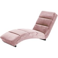 ACTONA GROUP Chaiselongue "Sigmund", mit schwarzen, pulverbeschichteten Metallbeinen und Samtvelours Bezug von Actona Group