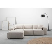 andas Ecksofa "Glimminge L-Form auch in Breitcord, Feincord + Easy care-Bezug,", Breite 264, Zierkissen von Andas