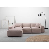 andas Ecksofa "Glimminge L-Form auch in Breitcord, Feincord + Easy care-Bezug," Breite 264, Zierkissen von Andas