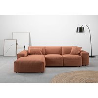 andas Ecksofa "Glimminge L-Form auch in Breitcord, Feincord + Easy care-Bezug," Breite 264, Zierkissen von Andas