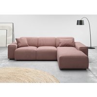 andas Ecksofa "Glimminge L-Form auch in Breitcord, Feincord + Easy care-Bezug,", Breite 264, Zierkissen von Andas