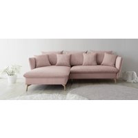 andas Ecksofa "MERLE, 258 cm, L-Form, traumhafter Cord,", mit Bettfunktion und Bettkasten, Liegefläche 224 x 139 von Andas