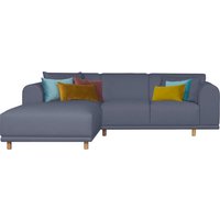 andas Ecksofa "Maroon L-Form", in skandinavischem Design, mit losen Kissen von Andas