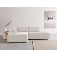 andas Ecksofa "Noord mit Kedernaht, Breite 227 cm, L-Form" mit Kedernaht, Breite 227 cm, Cord, Struktur von Andas