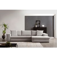 andas Ecksofa "SLEETLAND XXL in Samtvelours oder Vintage-Leder-Optik, L-Form," von Andas