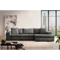 andas Ecksofa "SLEETLAND XXL in Samtvelours oder Vintage-Leder-Optik, L-Form,", besonders groß und bequem von Andas