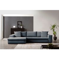 andas Ecksofa "SLEETLAND XXL in Samtvelours oder Vintage-Leder-Optik, L-Form,", besonders groß und bequem von Andas
