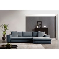 andas Ecksofa "SLEETLAND XXL in Samtvelours oder Vintage-Leder-Optik, L-Form," von Andas