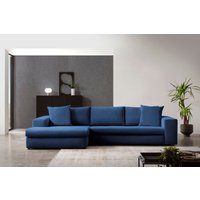andas Ecksofa "SLEETLAND XXL in Samtvelours oder Vintage-Leder-Optik, L-Form,", besonders groß und bequem von Andas