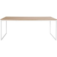 andas Esstisch "Hulsig" 1 Stk. tlg. mit Tischplatte in einer Holzoptik und fühlbare Struktur, Höhe 76 cm von Andas