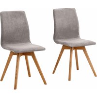 andas Esszimmerstuhl "Rania", (Set), 2 St., Luxus-Microfaser, Eiche, 2er/4er/6er-Set, Küchenstuhl von Andas