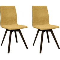 andas Esszimmerstuhl "Rania", (Set), 2 St., Microfaser, Massivholzgestell, mit Keder von Andas