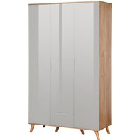 andas Kleiderschrank "Lund Schlafzimmerschrank Bestseller im skandinavischem Design", Garderobenschrank mit Premium Innenausstattung, Breite 120cm von Andas