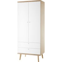 andas Kleiderschrank "MERLE Kleiderschrank mit Schubladen, Schlafzimmerschrank, Garderobe", im skandinavischen Design, aus FSC-zertifiziertem Holzwerkstoff von Andas