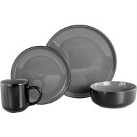 andas Kombiservice "modernes Geschirr-Set, Service Östra Greda", (Set, 16 tlg.), hohe Haltbarkeit, spülmaschinengeeignet & mikrowellengeeignet von Andas