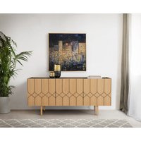 Woodman Kommode, Holzfurnier aus Eiche, Skandinavisches Design von Woodman