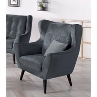 andas Ohrensessel "Hemmink, Sessel, Loungesessel", mit Knopfheftung von Andas