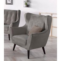 andas Ohrensessel "Hemmink, Sessel, Loungesessel", mit Knopfheftung von Andas
