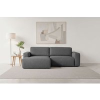 andas Schlafsofa "Noord Schlafecksofa, Breite 250 cm" Cord, Struktur, Webstoff, mit Wellenunterfederung, Massivholzrahmen von Andas