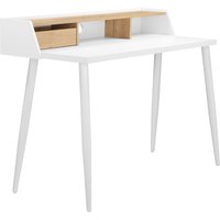 andas Schreibtisch "RORBY", Laptoptisch, Home Office, Metallbeine, Kabeldurchlass, Breite 120 cm von Andas