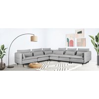 andas Ecksofa "ALVIK L-Form", zusammengesetzt aus Modulen, erweiterbar mit Modulen der Serie von Andas